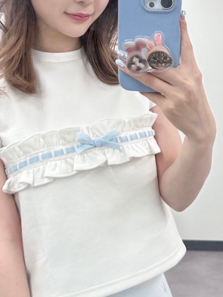 petit frill tee (blue)