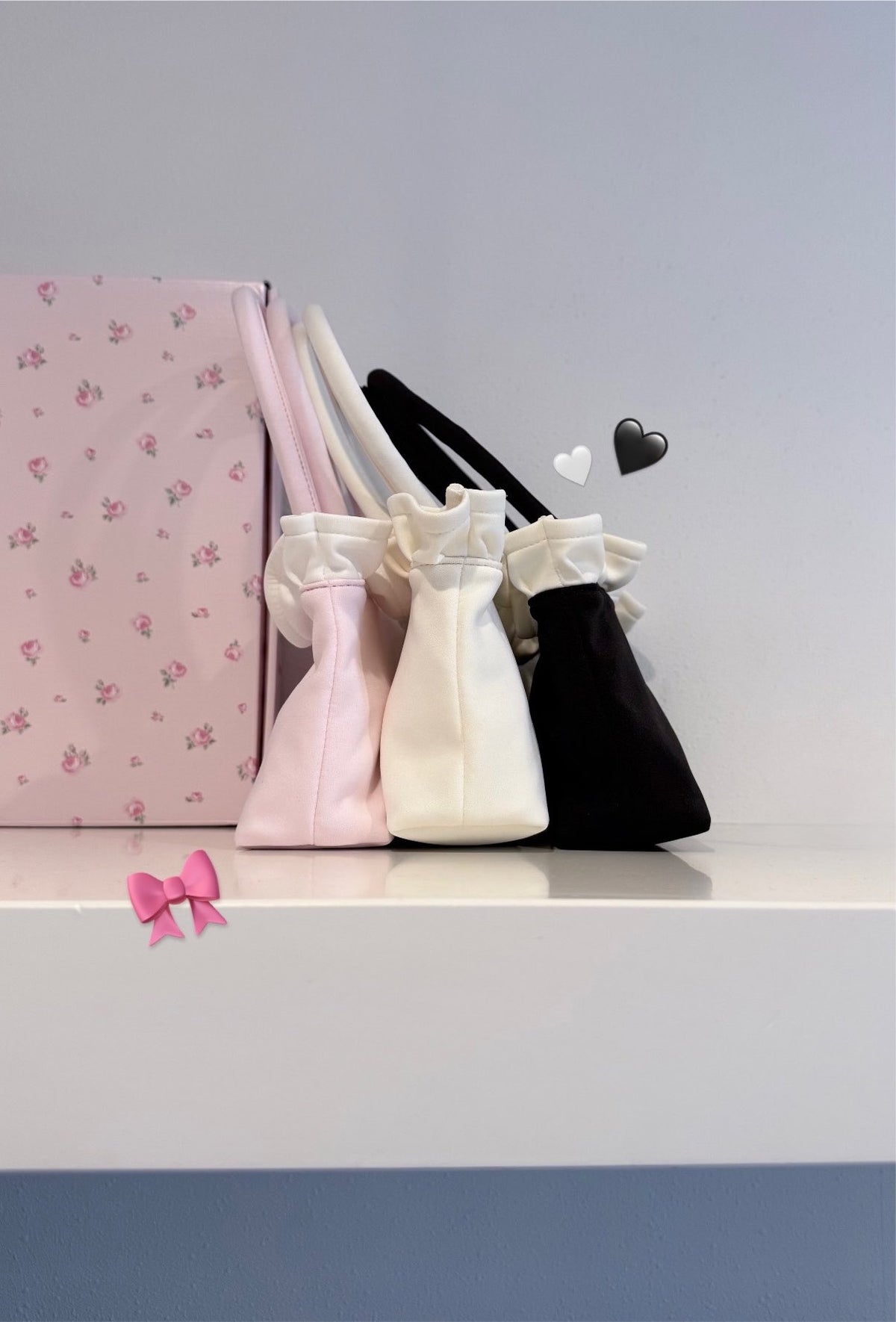 petit frill mini tote bag(pink)
