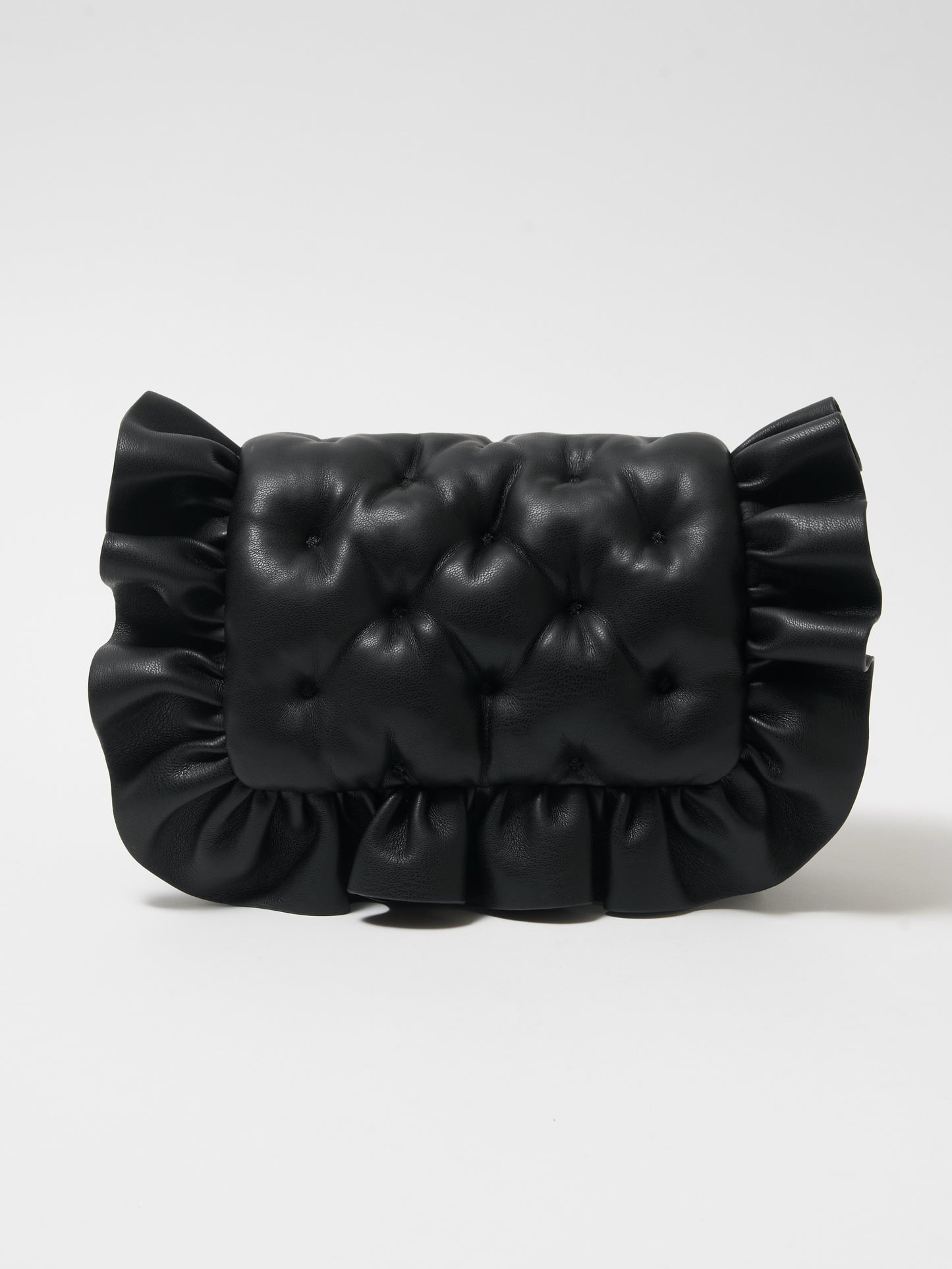 romantic frill pillow bag(black)