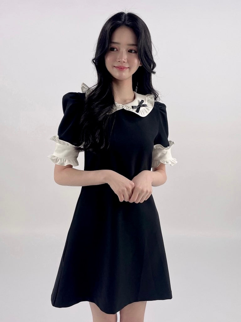 petit frill sleeve dress