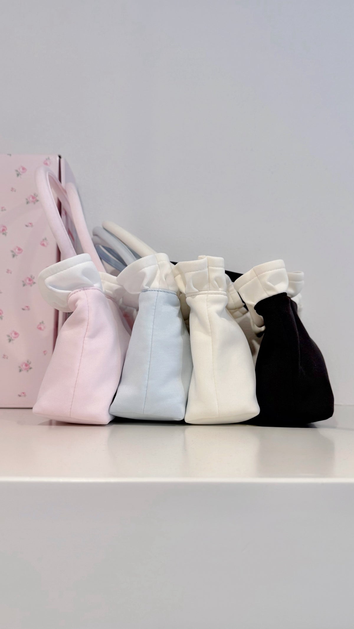 petit frill mini tote bag(blue)