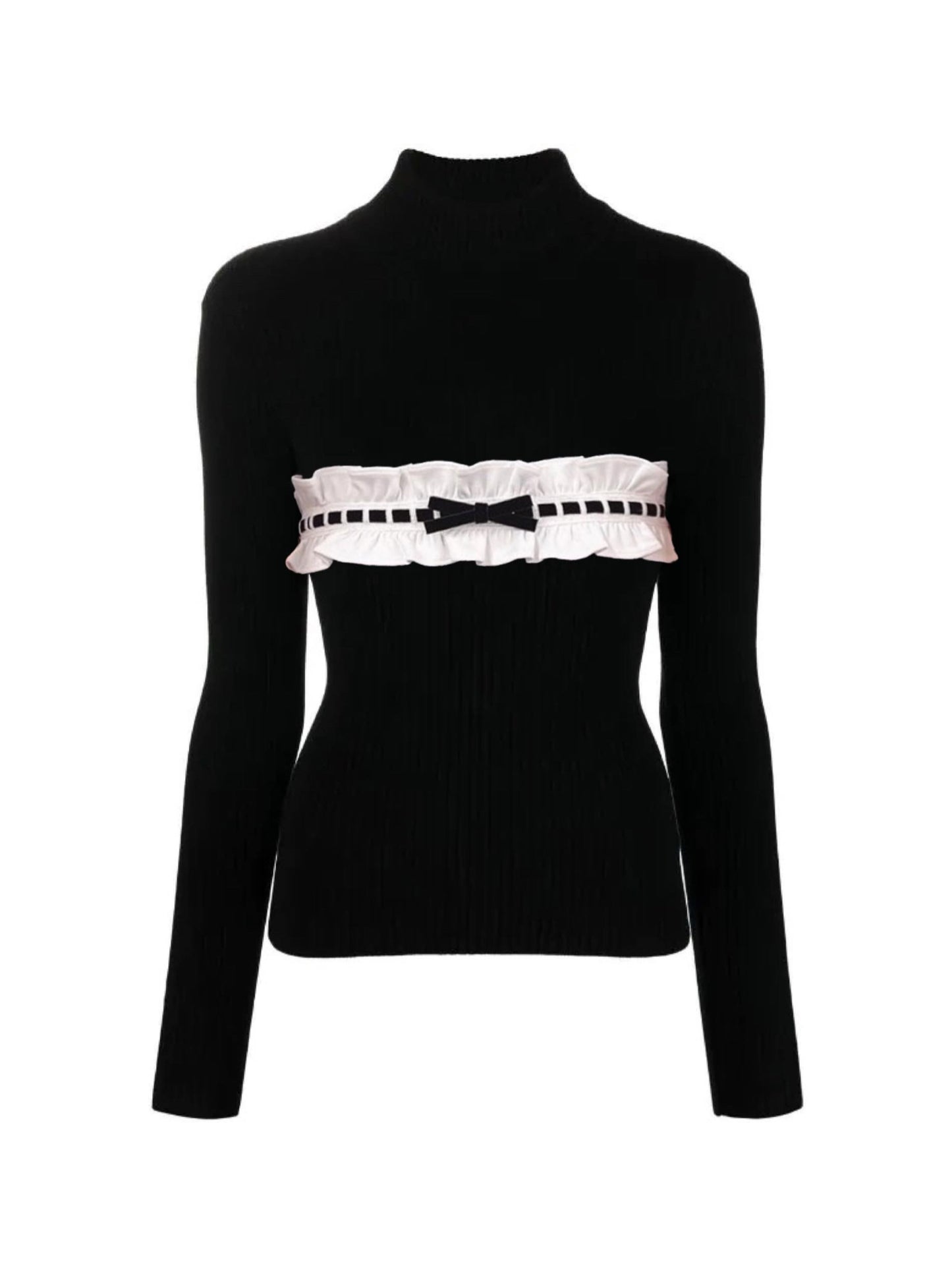 petit frill knit(black/black)
