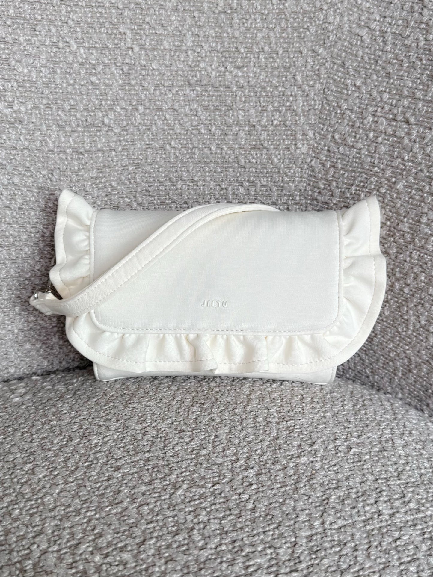 petit frill shoulder bag (ivory)