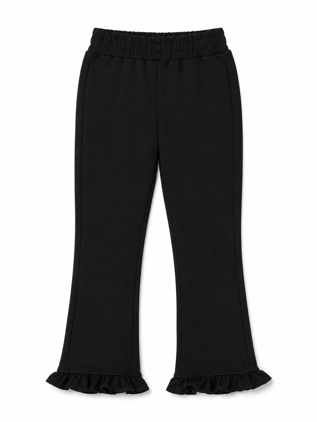 petit frill ankle length pants(black)