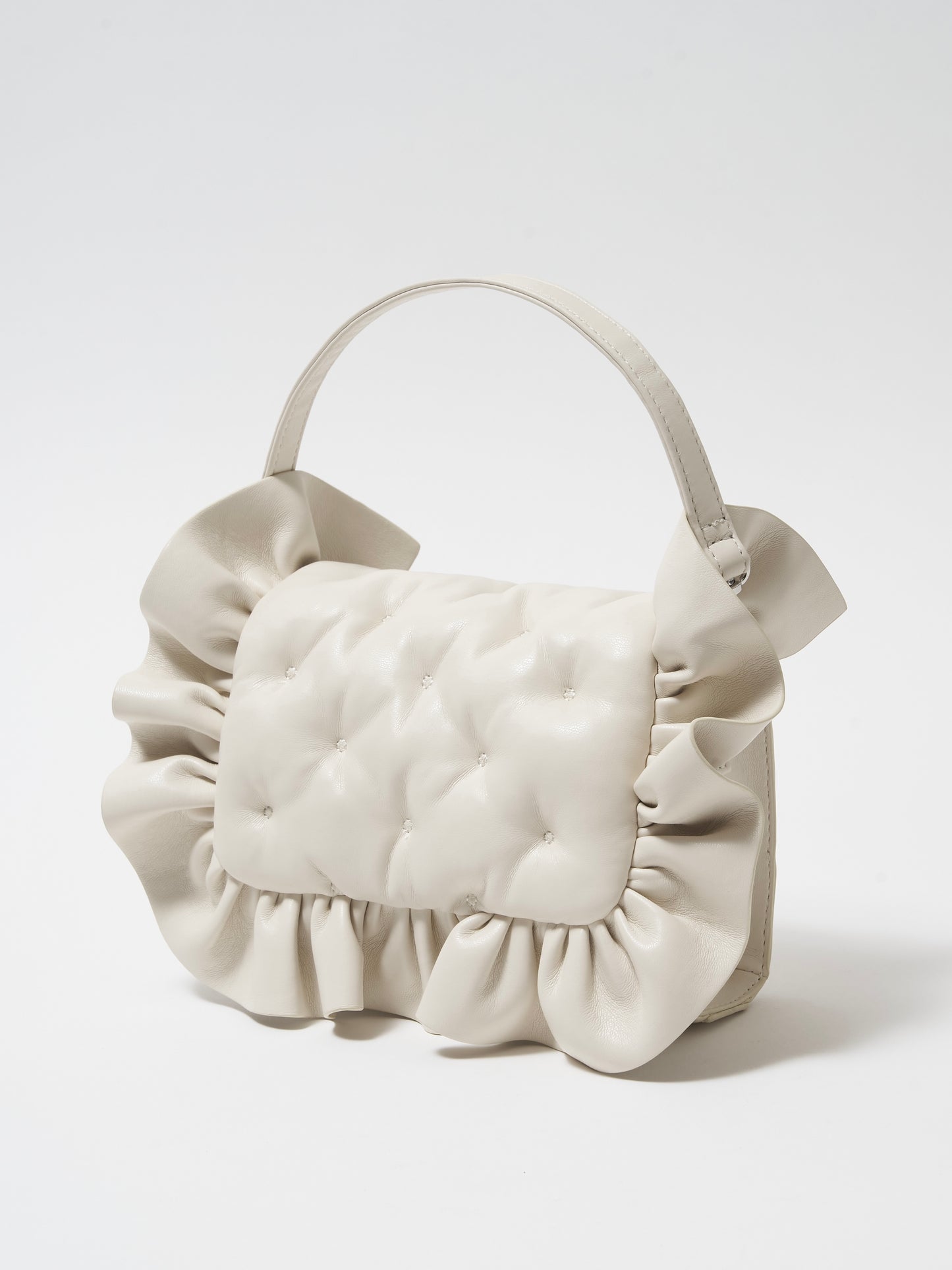 romantic frill pillow bag(ivory)