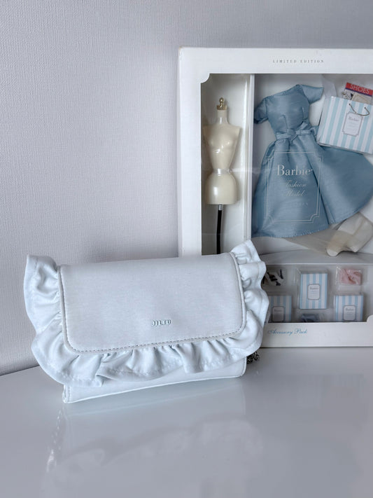 petit frill shoulder bag (baby blue)