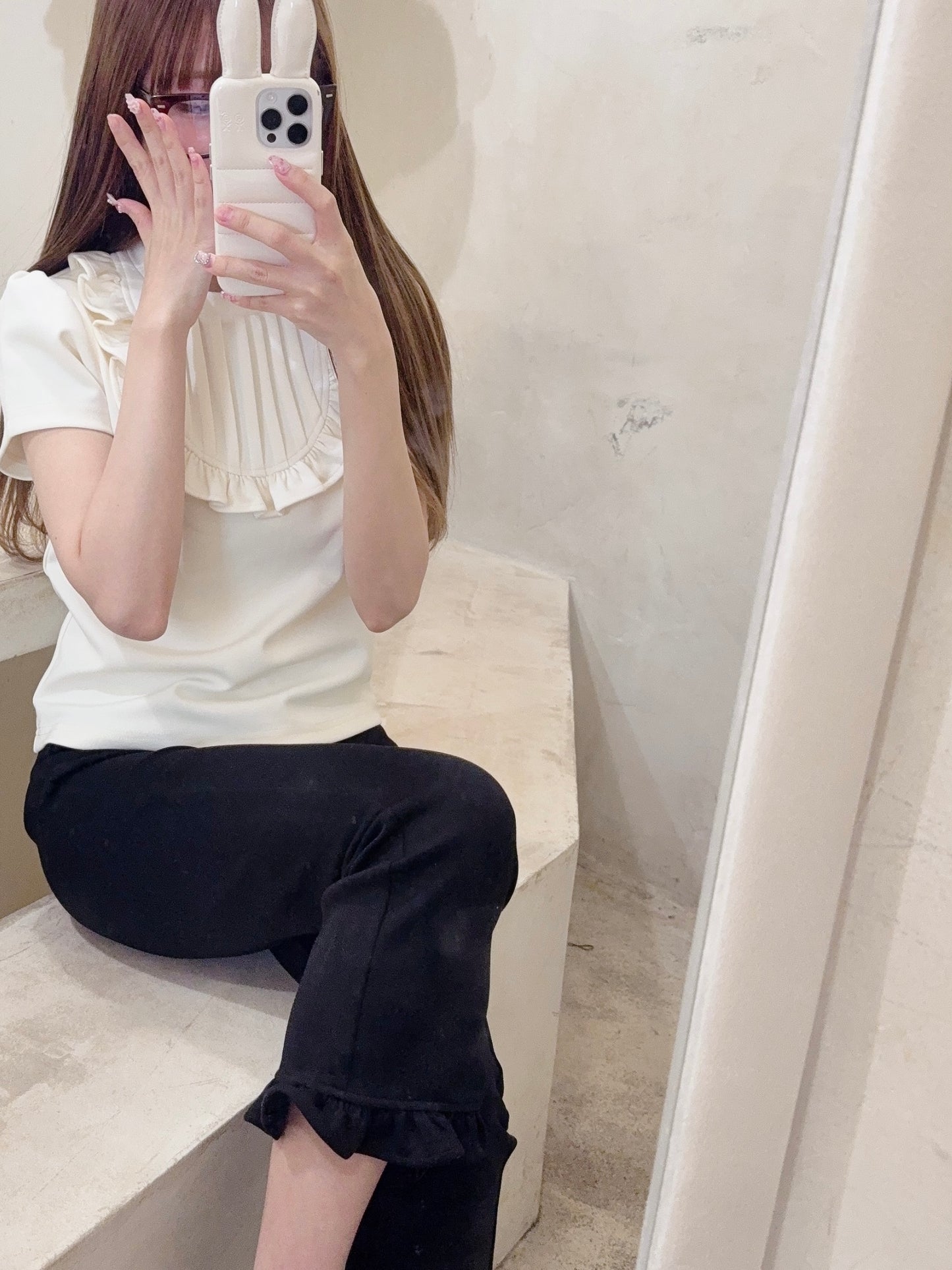 petit frill tee(ivory)
