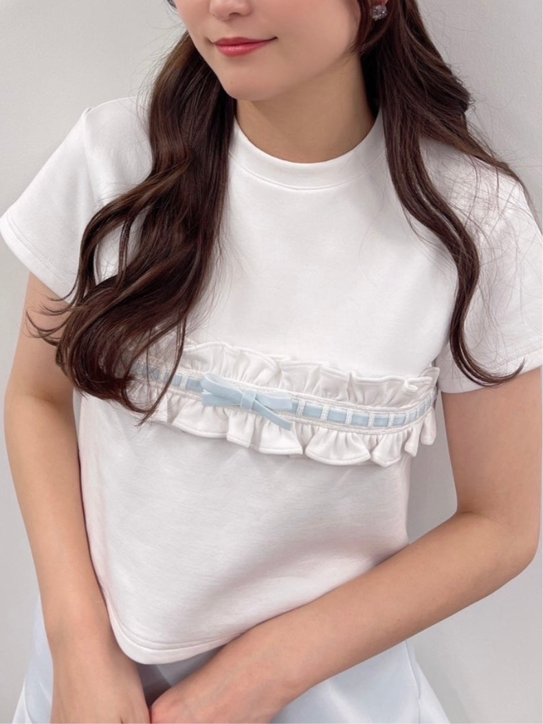 petit frill tee (blue)