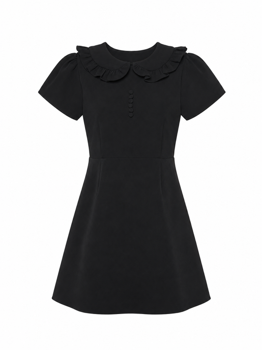 petit frill dress(black)