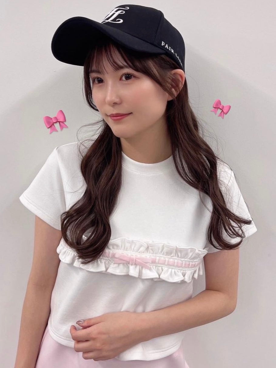 petit frill tee (pink)