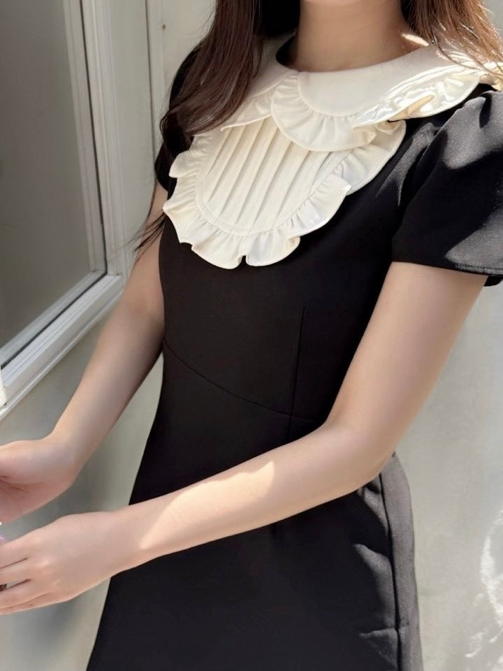 petit frill dress(black)
