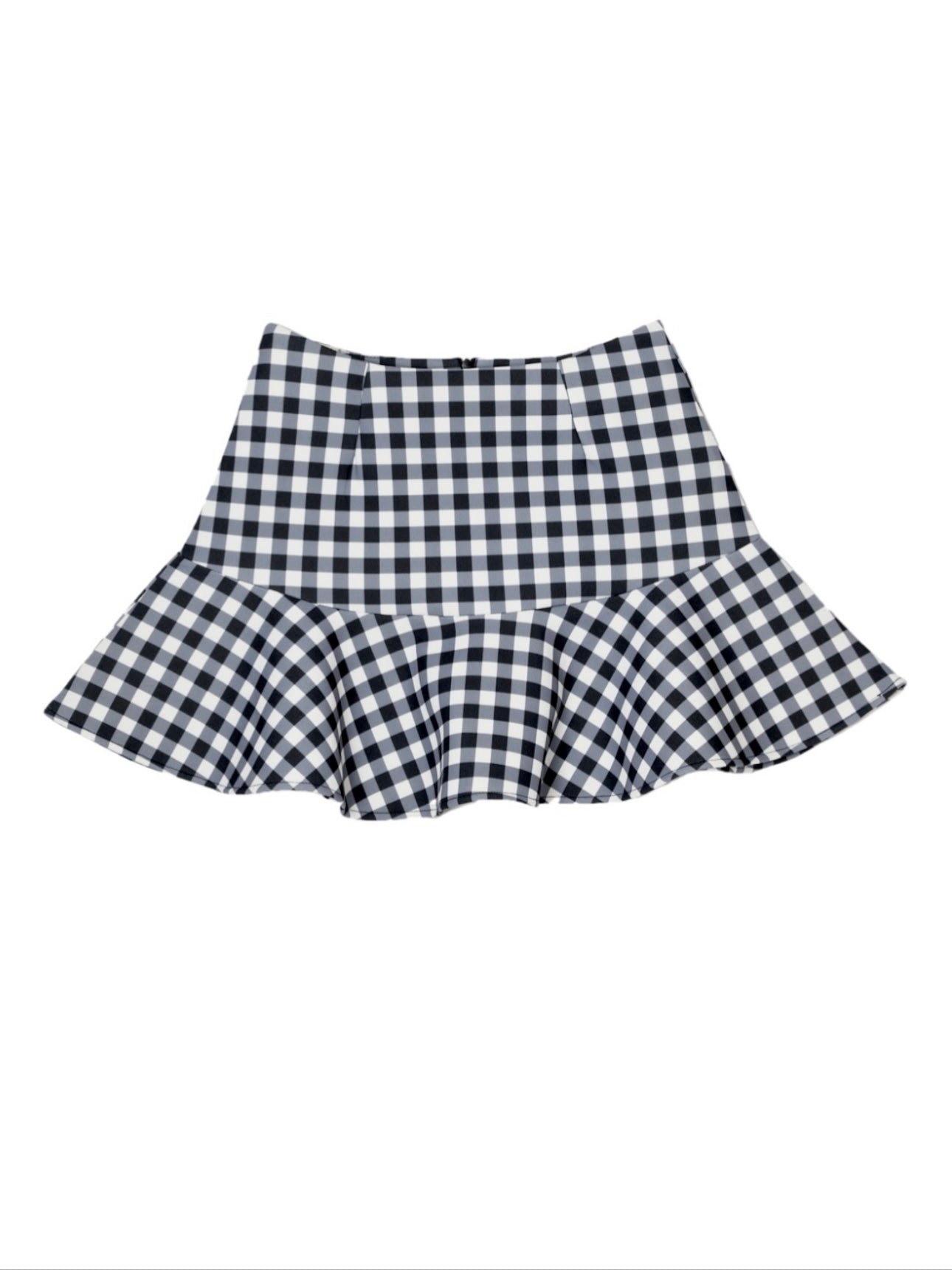 flare mini skirt (black)