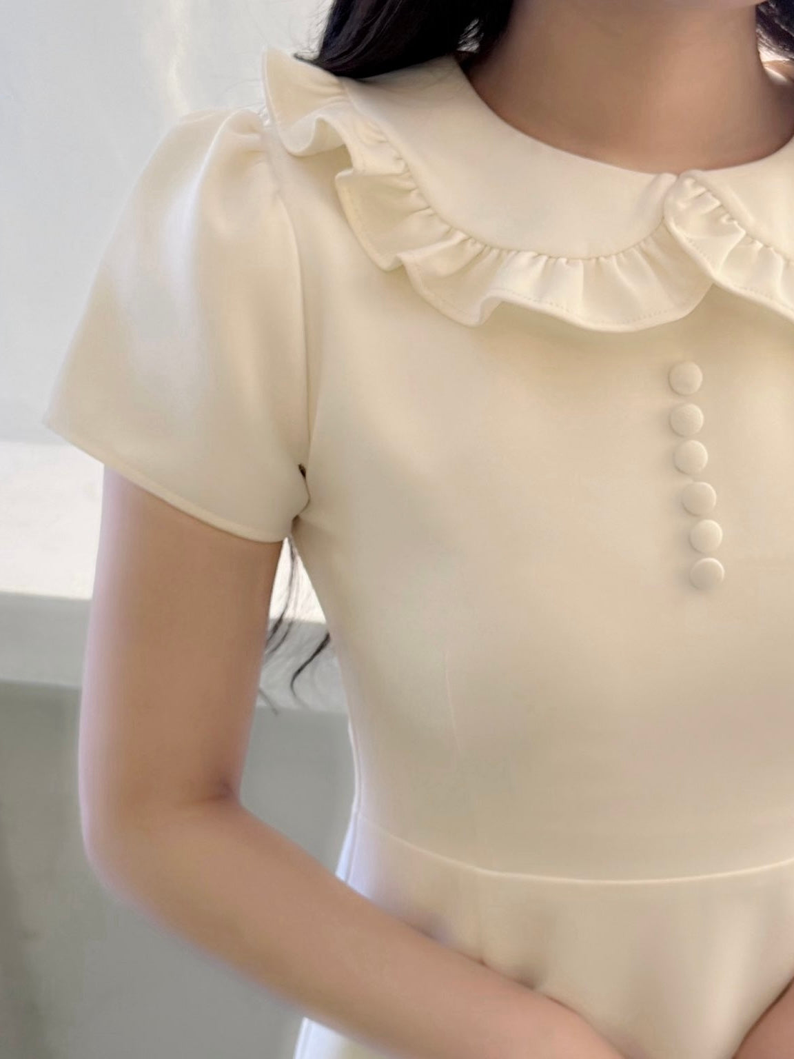 petit frill dress(ivory)
