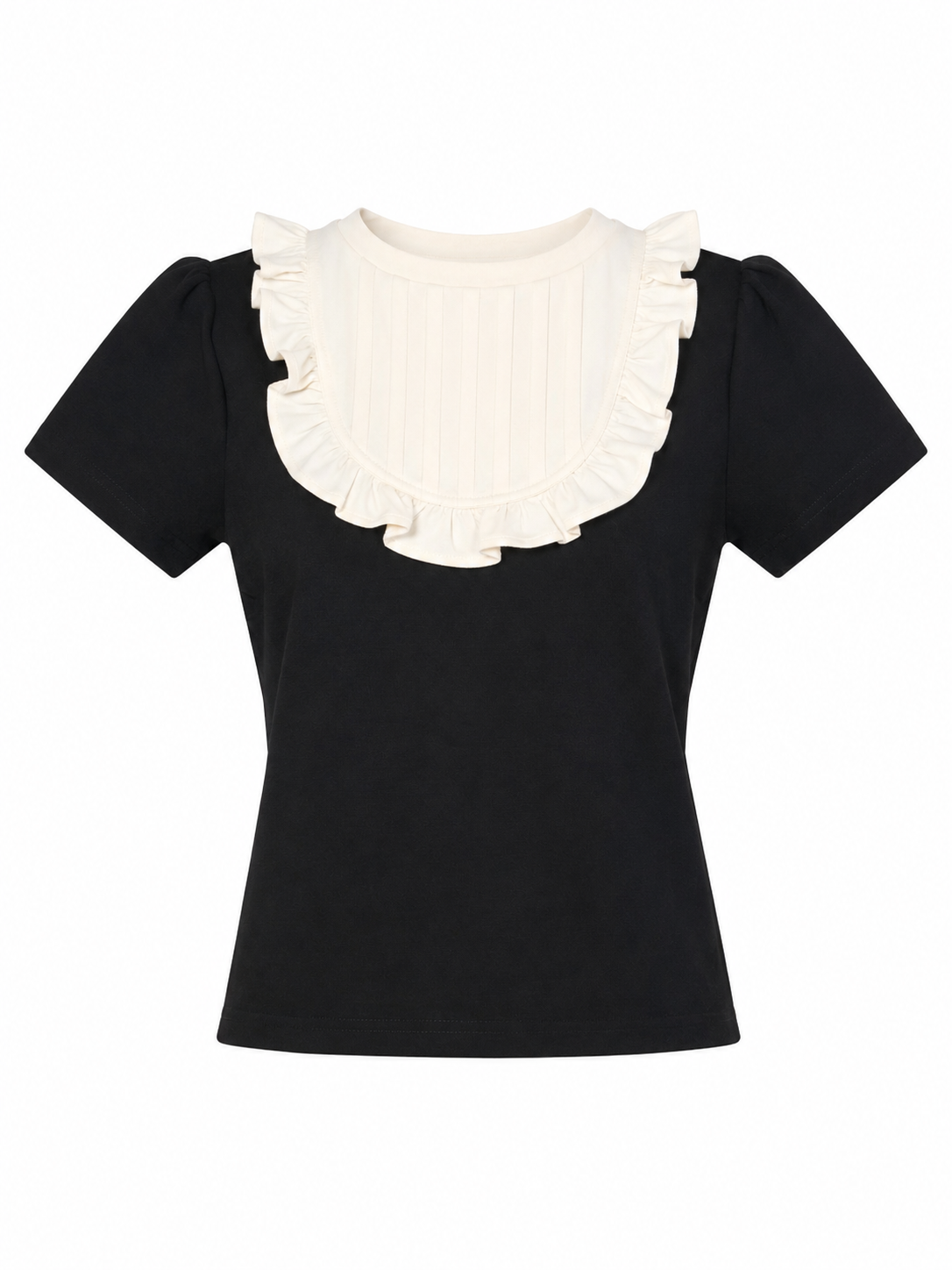 petit frill tee(black)