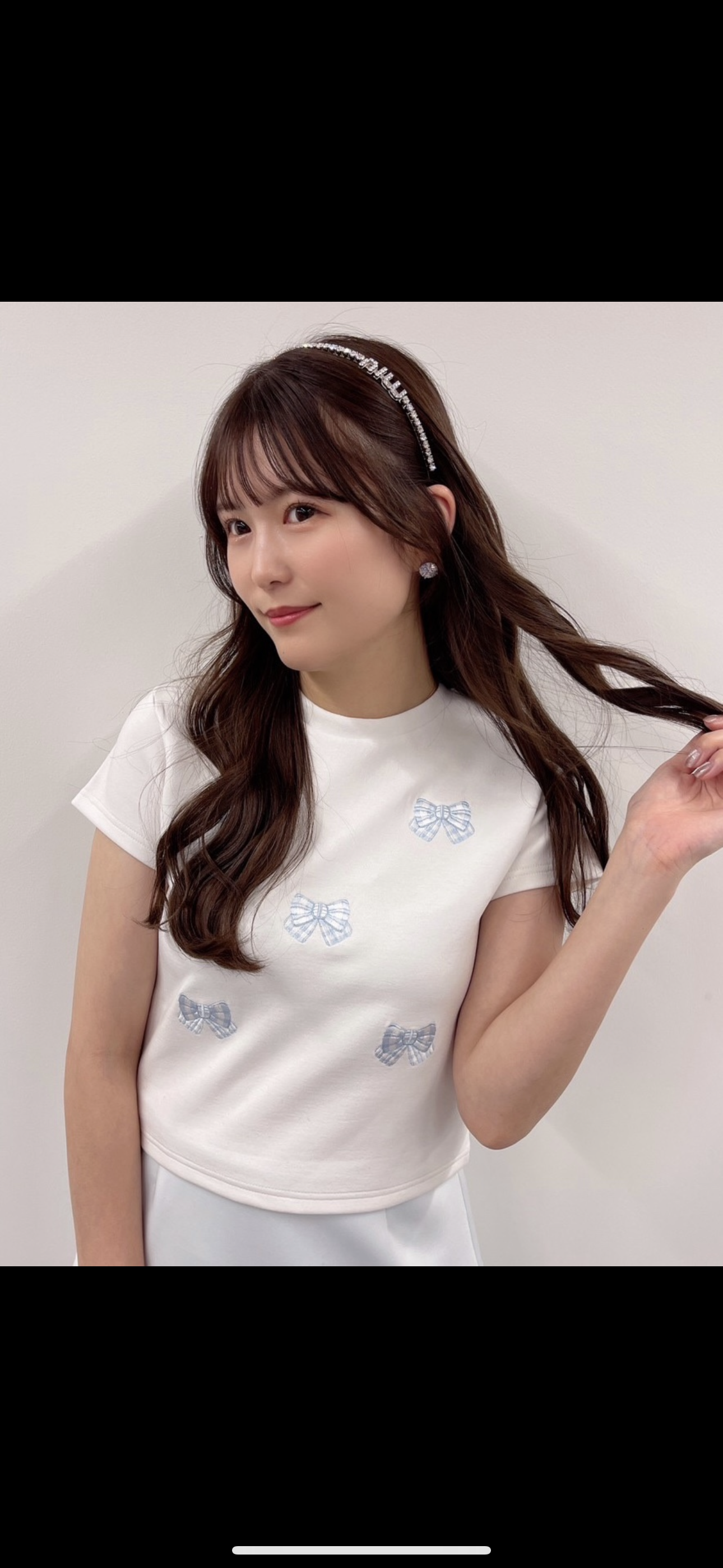 ribbon tee (blue)