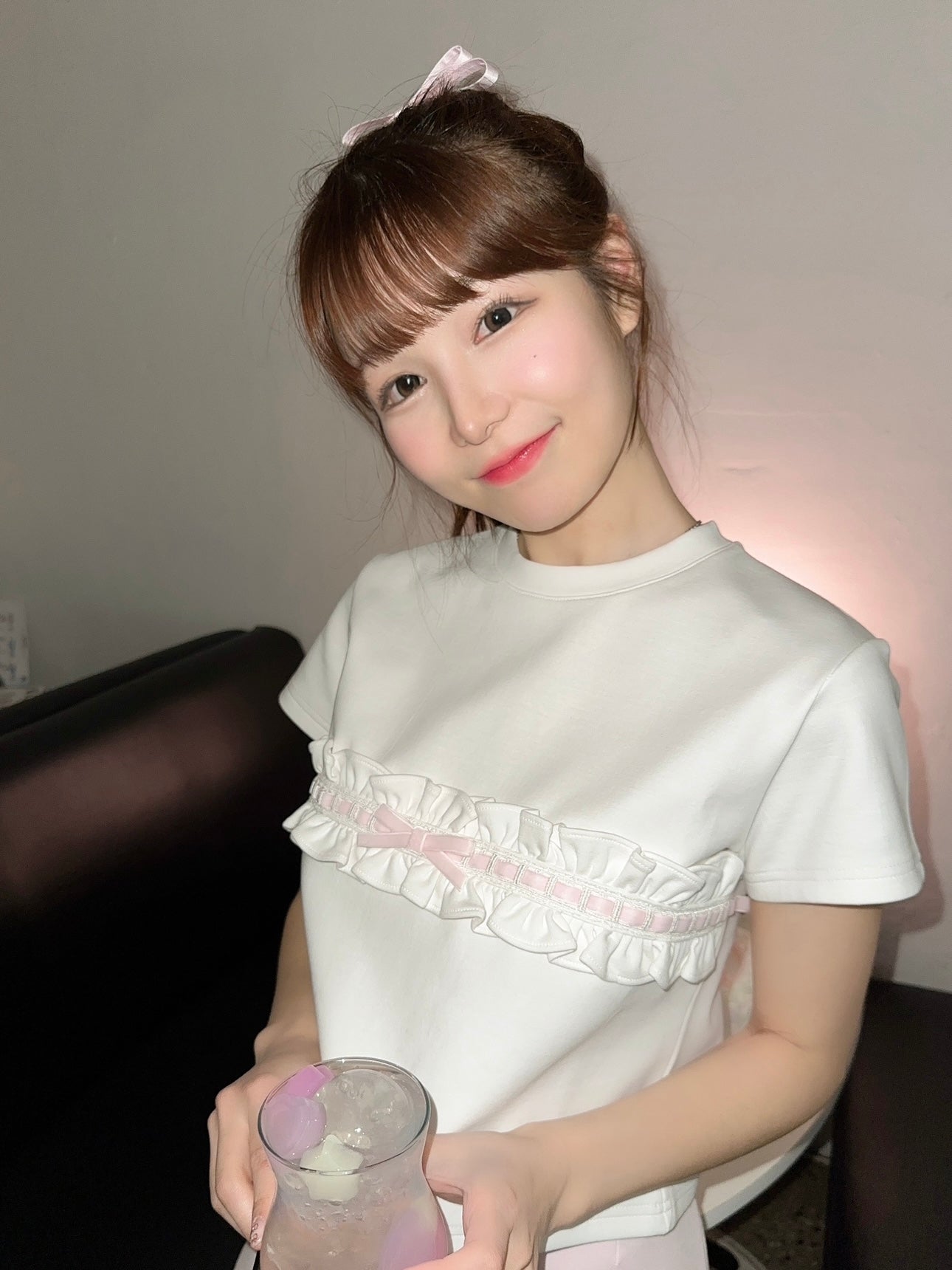 petit frill tee (pink)