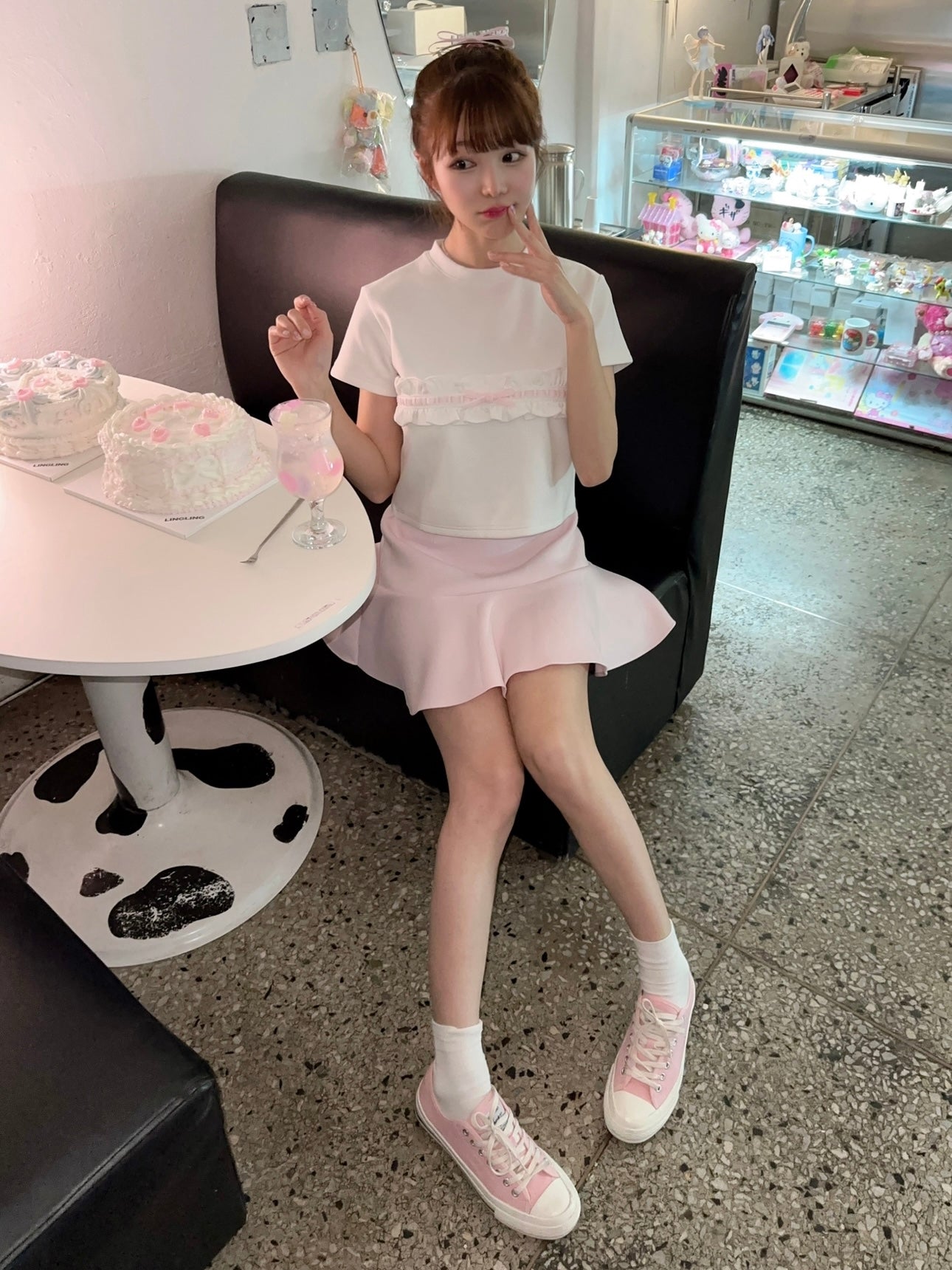 petit frill tee (pink)