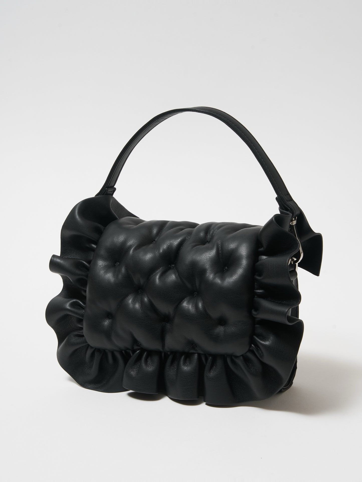 romantic frill pillow bag(black)