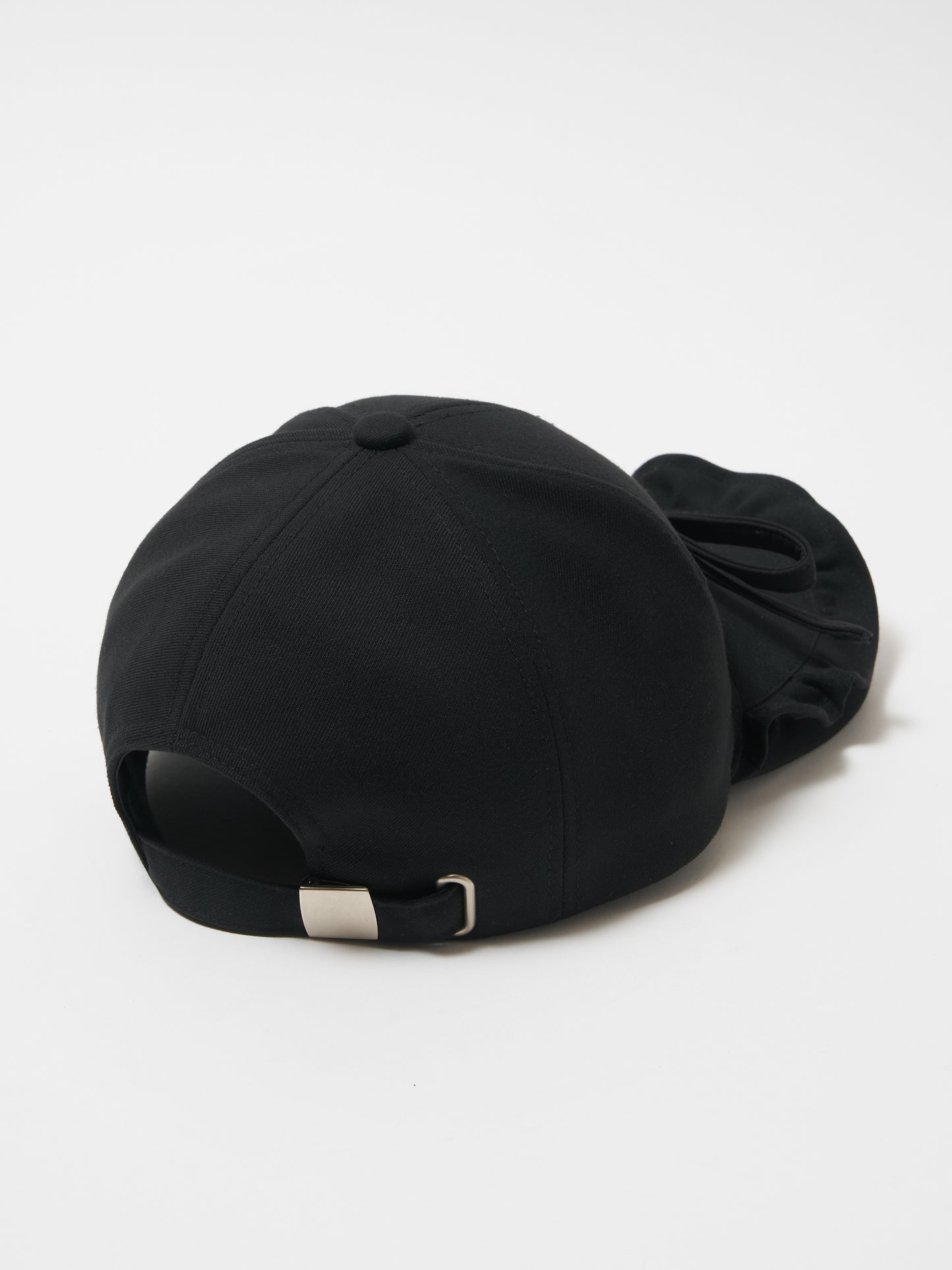 petit frill ribbon cap(black)