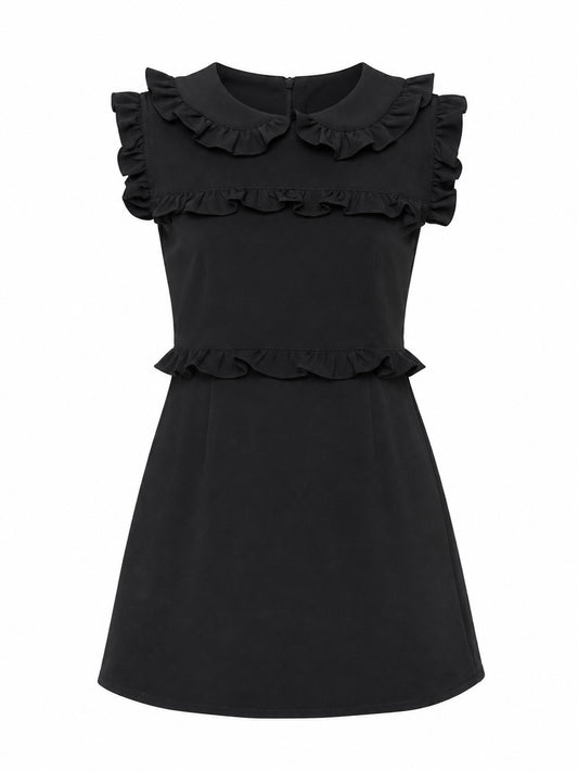 petit frill dress(black)